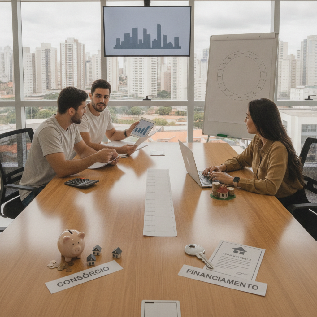 Consórcio x Financiamento Imobiliário em Goiânia